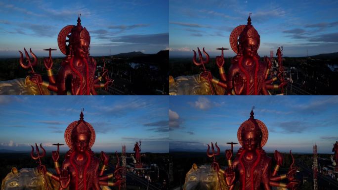 【4K航拍】宗教信仰的神像-微距环绕拍摄
