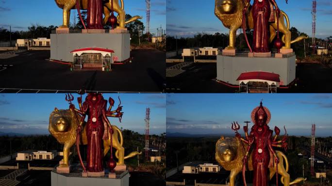 【4K航拍】印度宏伟的神像-建筑与设计