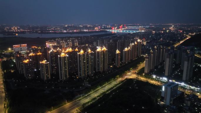 襄阳市夜景大景