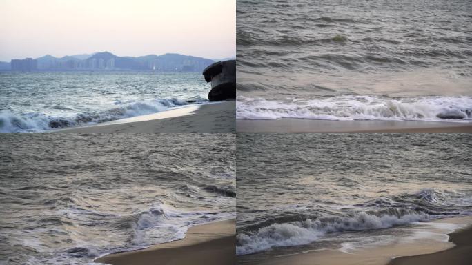 海浪沙滩浪花素材