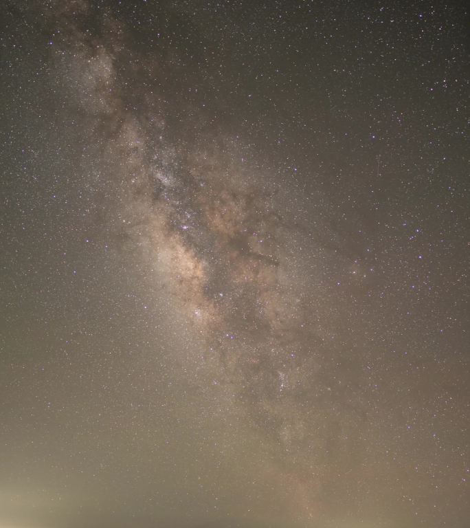 浏阳大围山星空夜转日