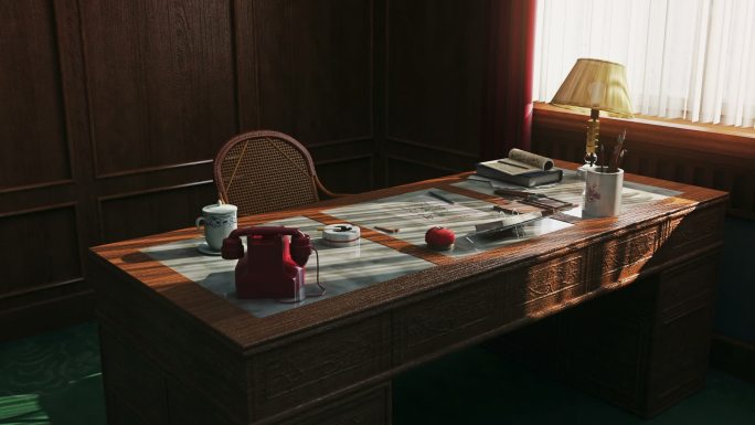 怀旧历史感年代书桌