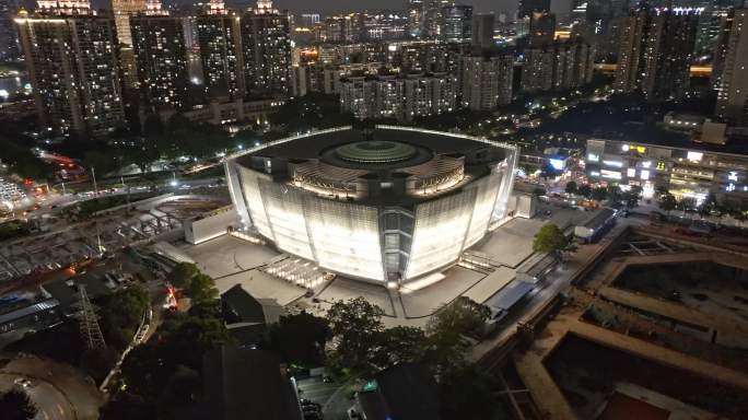 广州美术馆新馆夜景