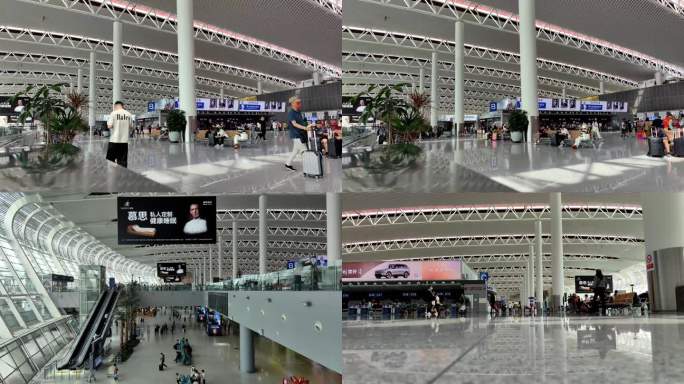 合肥新桥国际机场延时摄影，机场延时