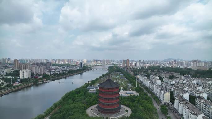 信阳茗阳阁大景 花镜园