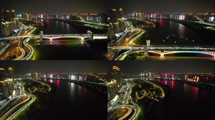泉州田安大桥万达亮灯仪式泉州夜景