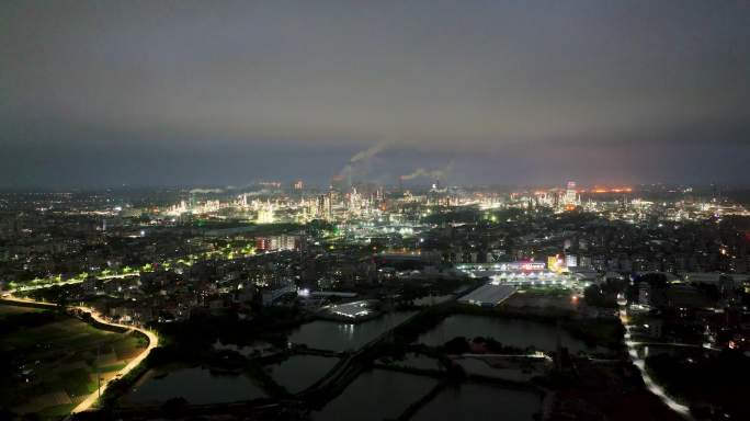 广东茂名油城夜景