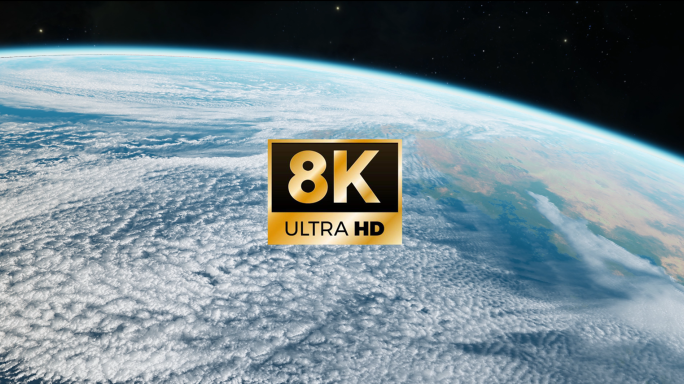 8K 科技感地球 宇宙太空蓝色星球行星