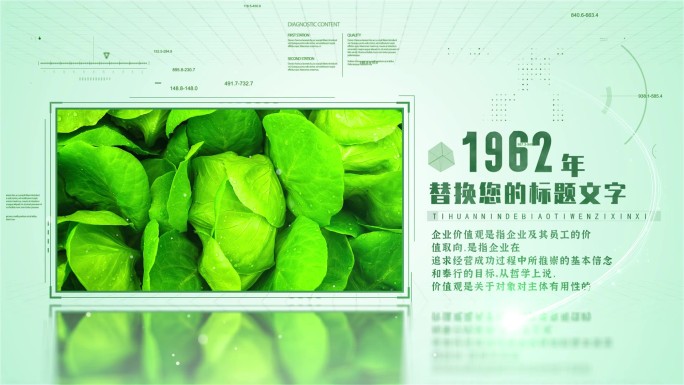 绿色图文生态照片展示环保图片模板