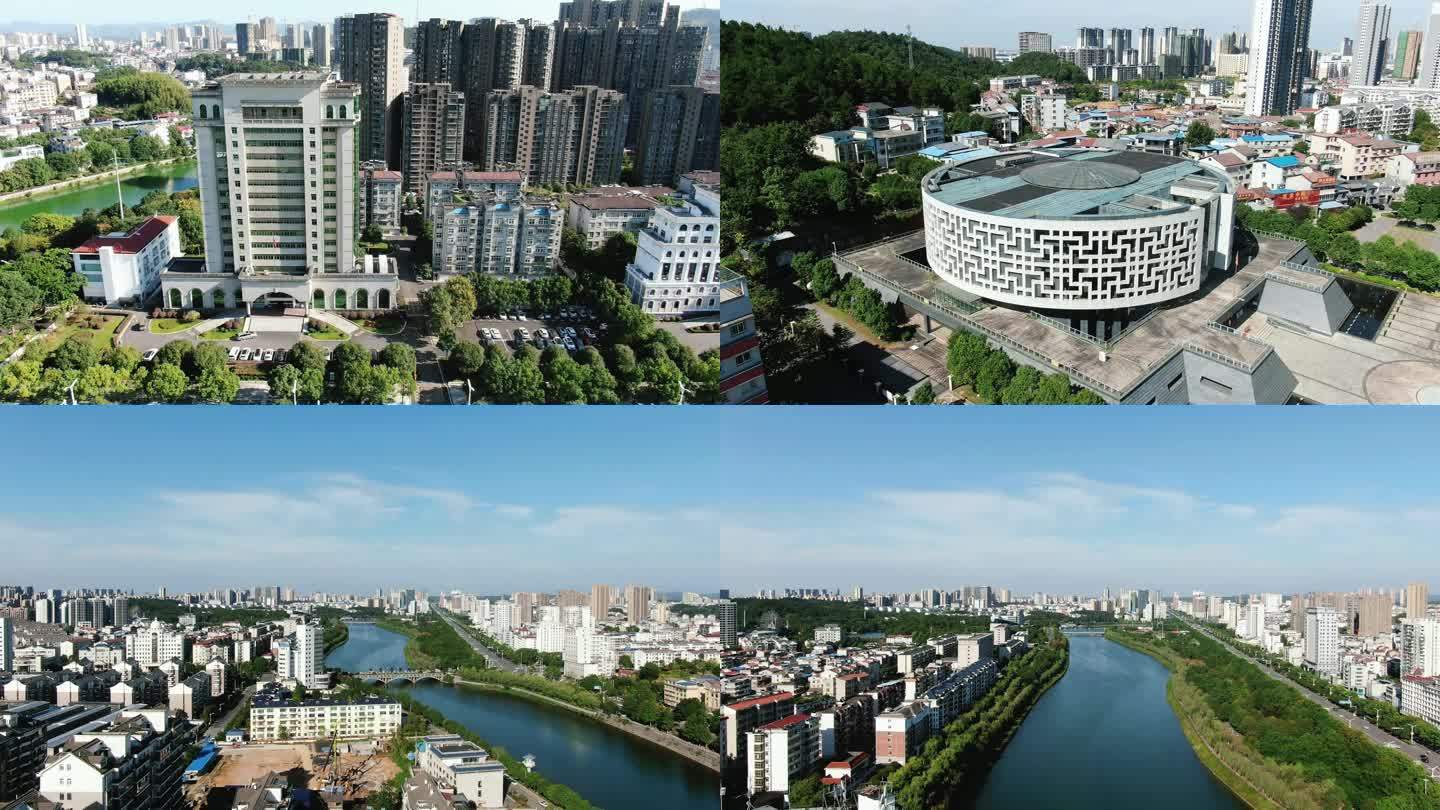 合集湖北咸宁城市宣传片航拍