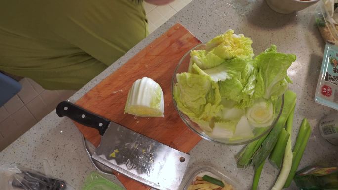 清洗白菜洗菜切菜切堆 (4)
