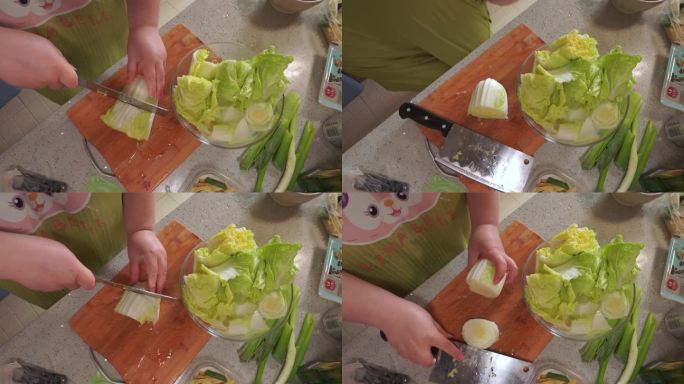 清洗白菜洗菜切菜切堆 (4)