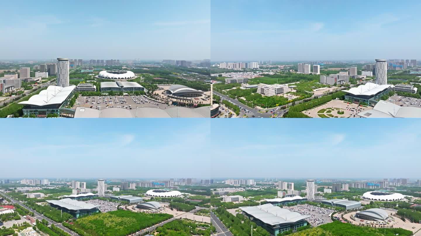 沧州国际会议中心 体育场航拍