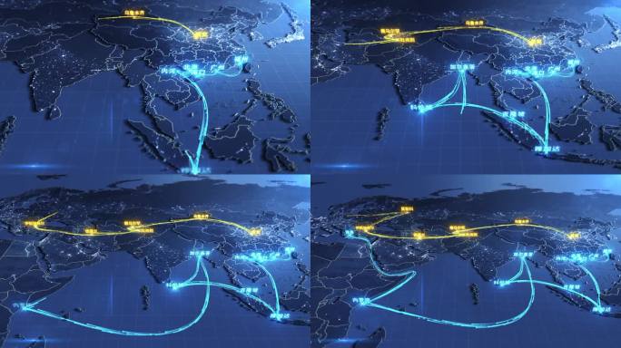 科技世界地图一带一路