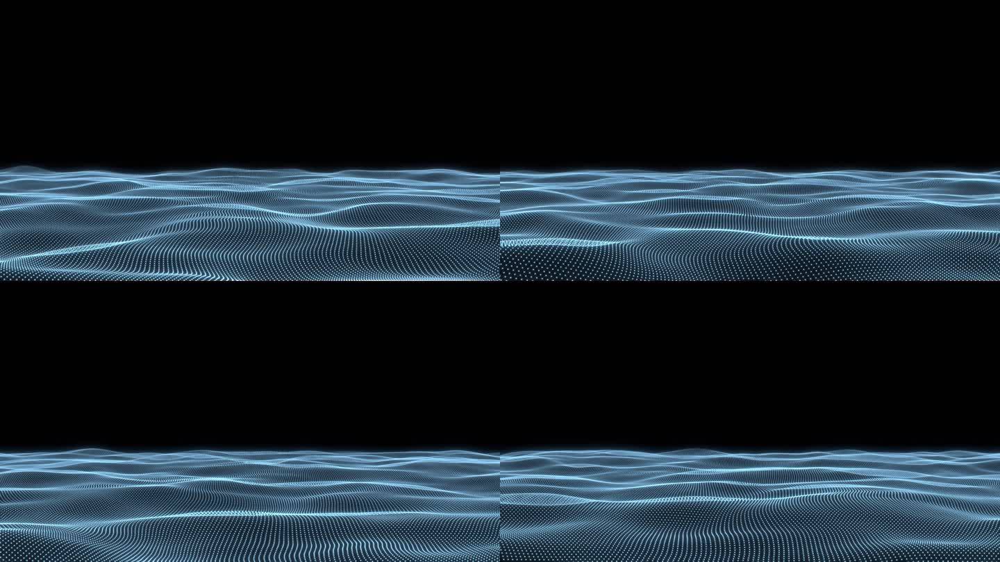 AE科技粒子海洋波浪水面带通道模板