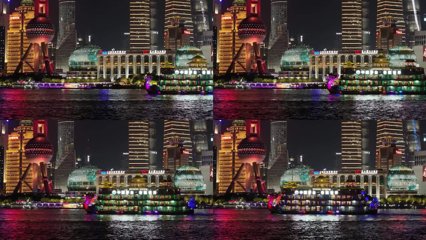 2023上海外滩游轮夜景