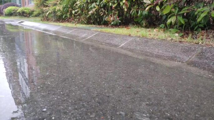 雨天路边空镜