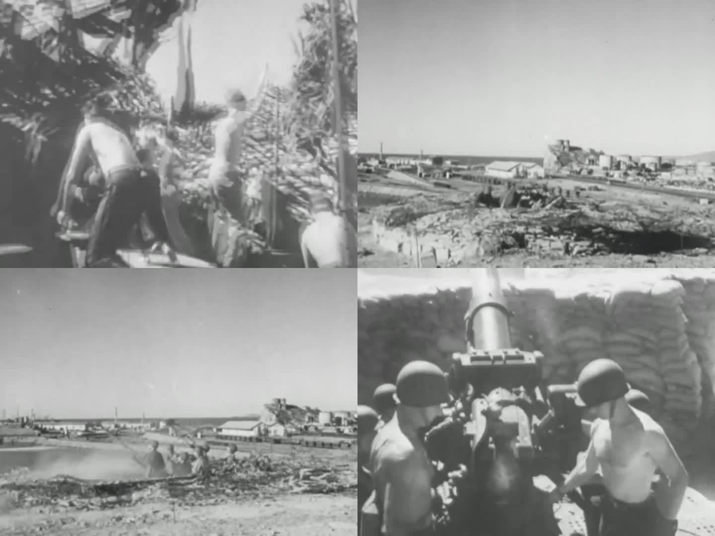 日军空袭美军基地 空袭中途岛 高射炮