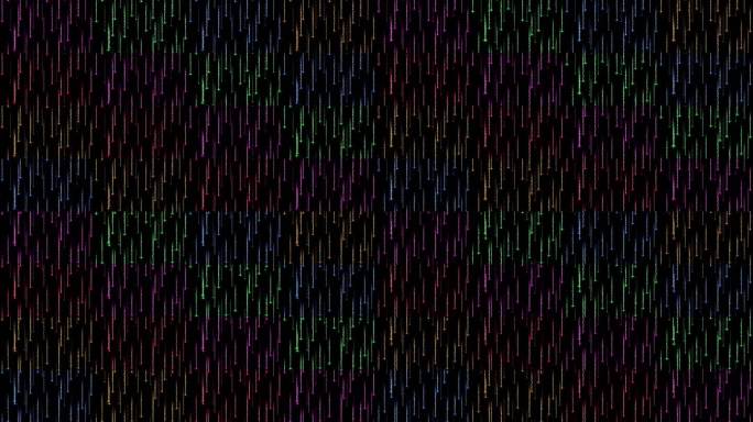4K彩色粒子下落视频16宫格-循环 3