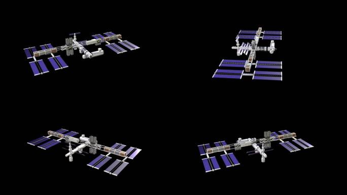 空间站透明通道旋转循环