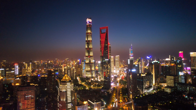 上海浦东新区夜景