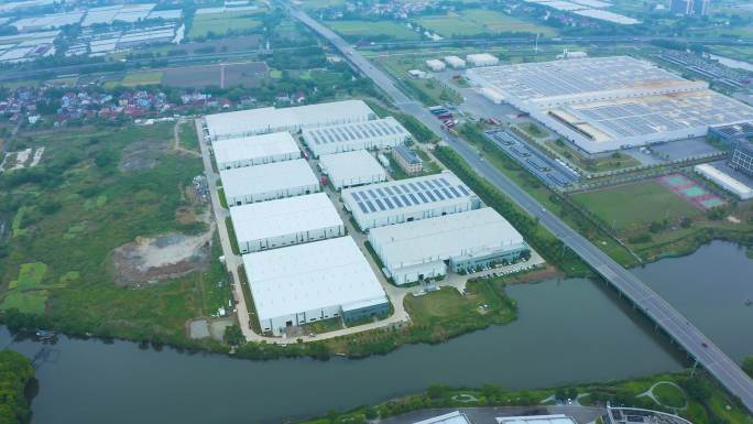 4K工厂航拍现代化工厂高端工厂航拍