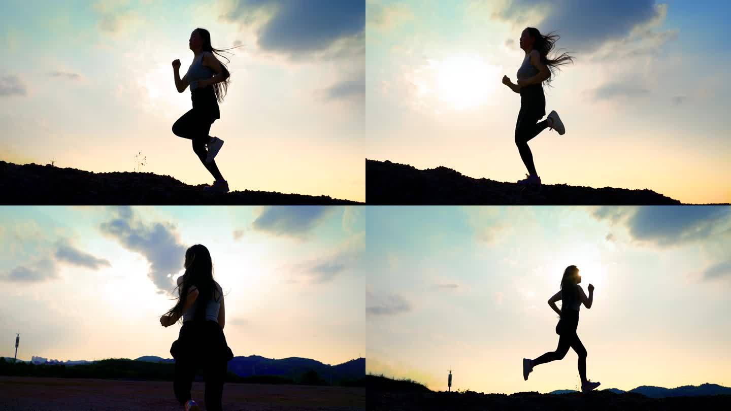 快乐的小女孩在跑道上奔跑照片摄影图片_ID:133337328-Veer图库