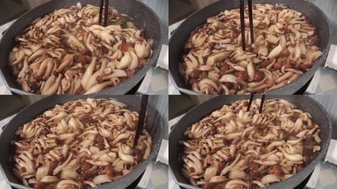 水煮蟹味菇炒蘑菇 (4)