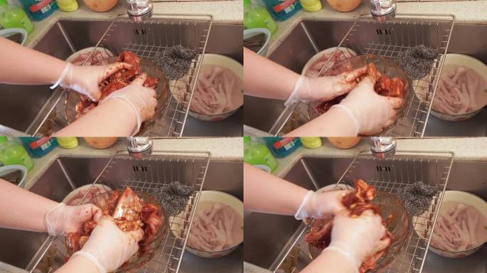 调料腌制猪肋排排骨 (1)