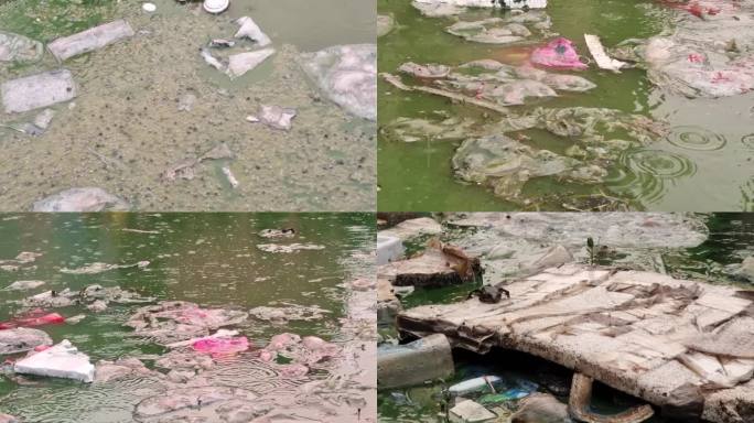 河道垃圾生活垃圾臭气熏天环境污染臭水水质