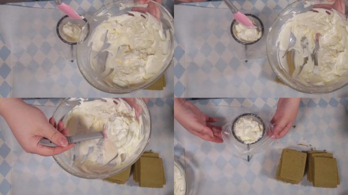 调配奶油口味制作甜品 (1)