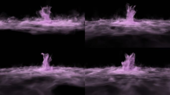 紫色瀑布烟【alpha通道】