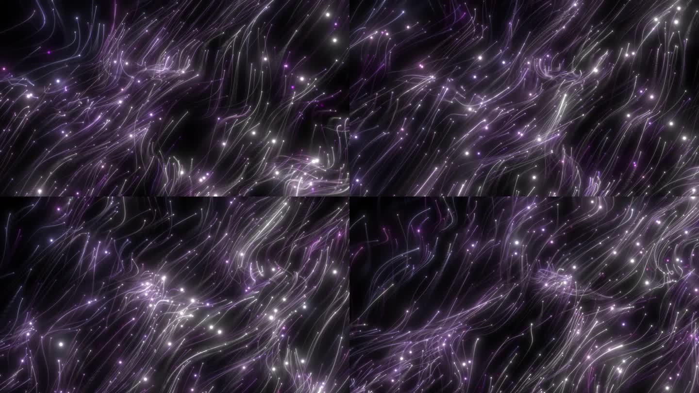 紫色粒子散丝