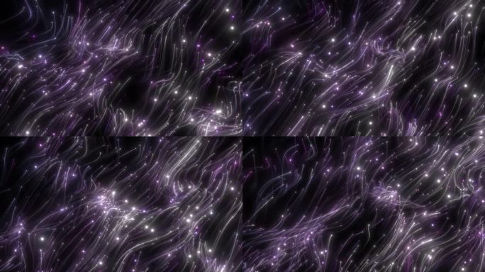 紫色粒子散丝