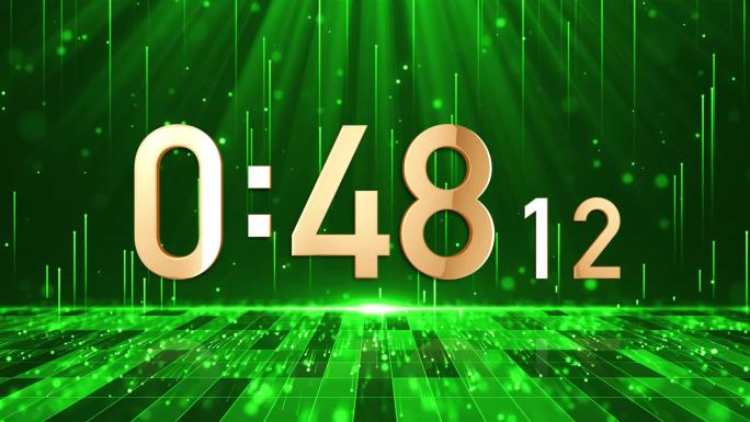 高端绿色2分钟液晶正数顺数计毫秒