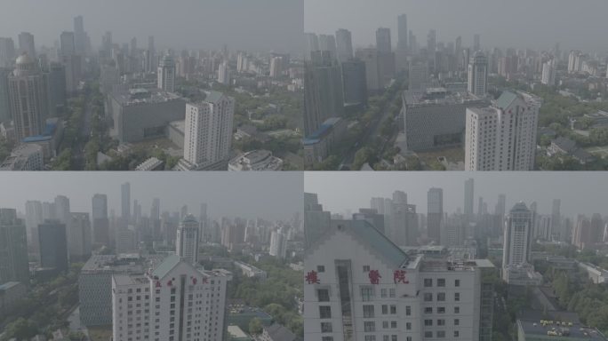 南京鼓楼医院航拍4k 南京鼓楼医院正面景