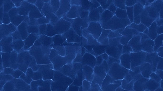 6K蓝色精细水波浪波纹流动无缝循环