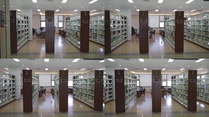 【4k】图书馆 书架书柜