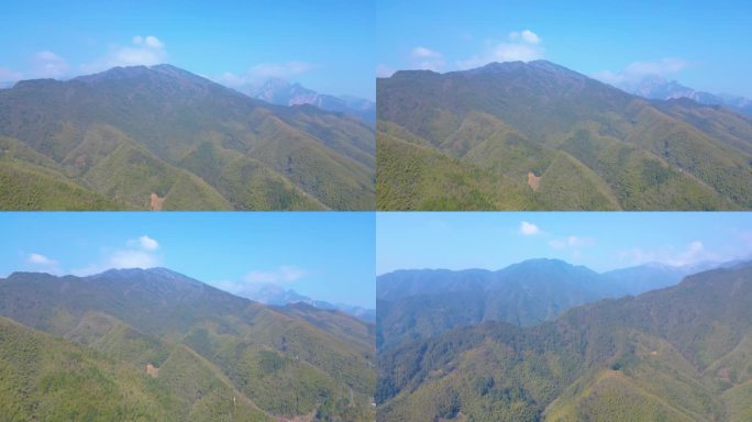 安徽省黄山风景区大山风景视频素材航拍