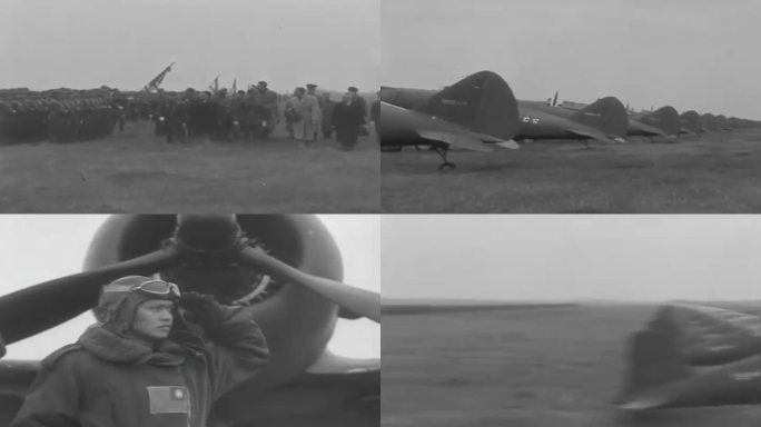 抗战时期的中国飞行员影像