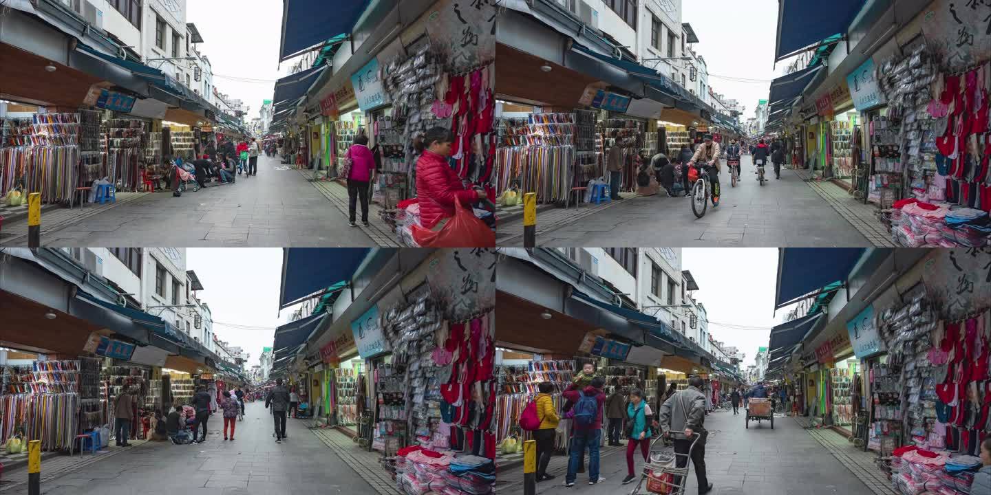 4K广州高第街人群延时摄影