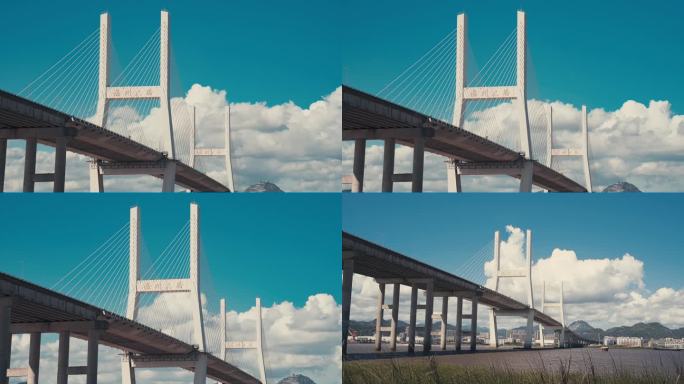 温州大桥延时摄影4K温州地标