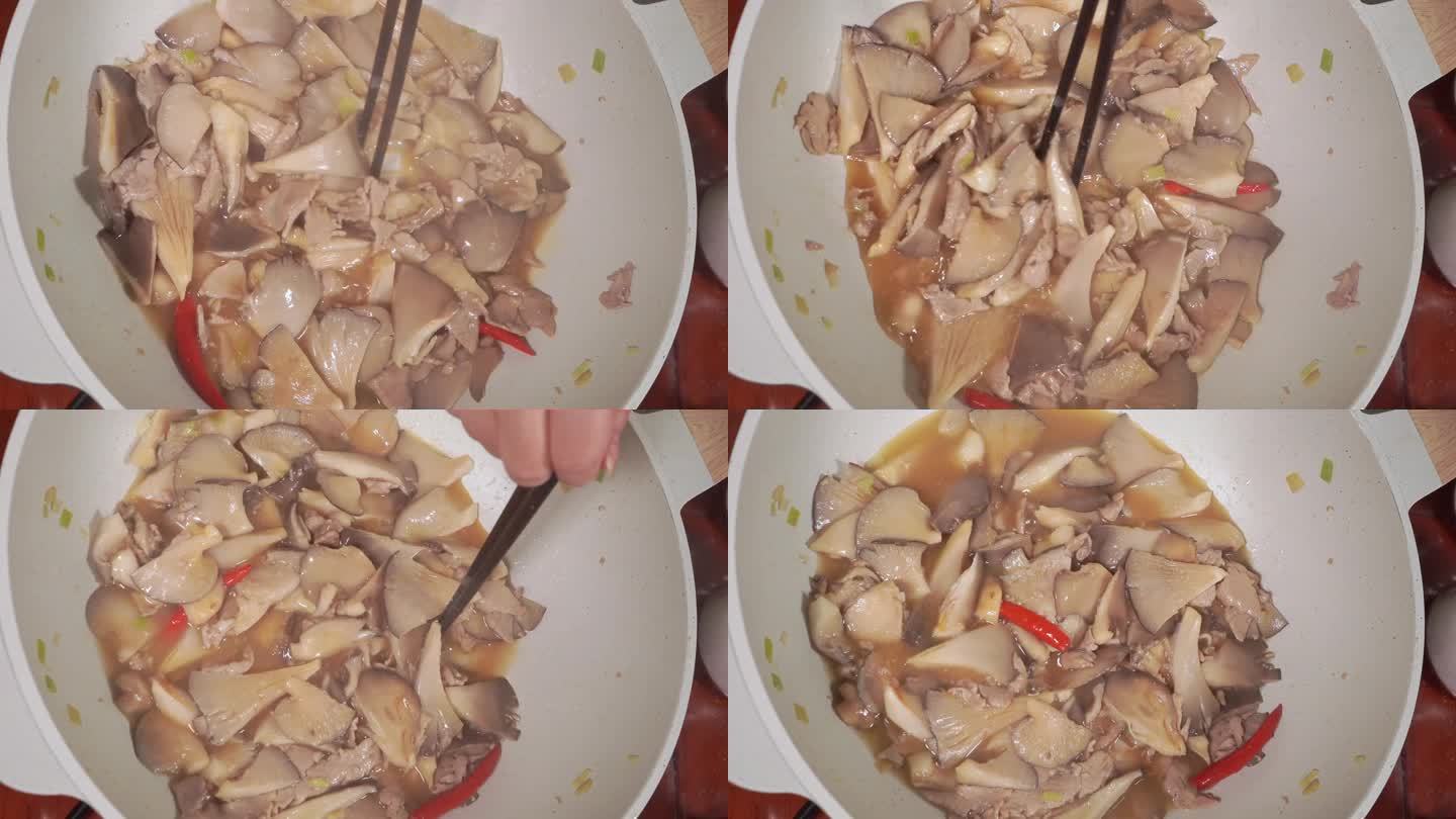 素炒平菇炒蘑菇 (3)