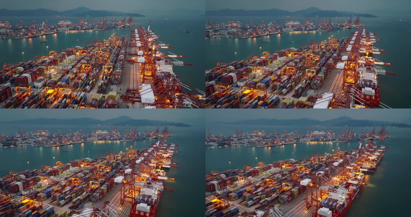 深圳市赤湾港集装箱国际码头航拍