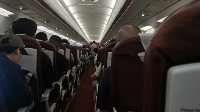 客舱 座椅 车辆座椅  飞机上乘客 乘客