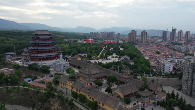 古建筑平凉园通寺塔南山公园