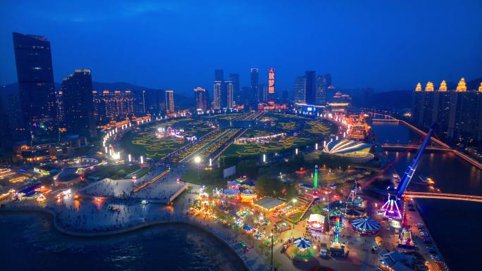 夜生活 星海广场 都市 城市亮化