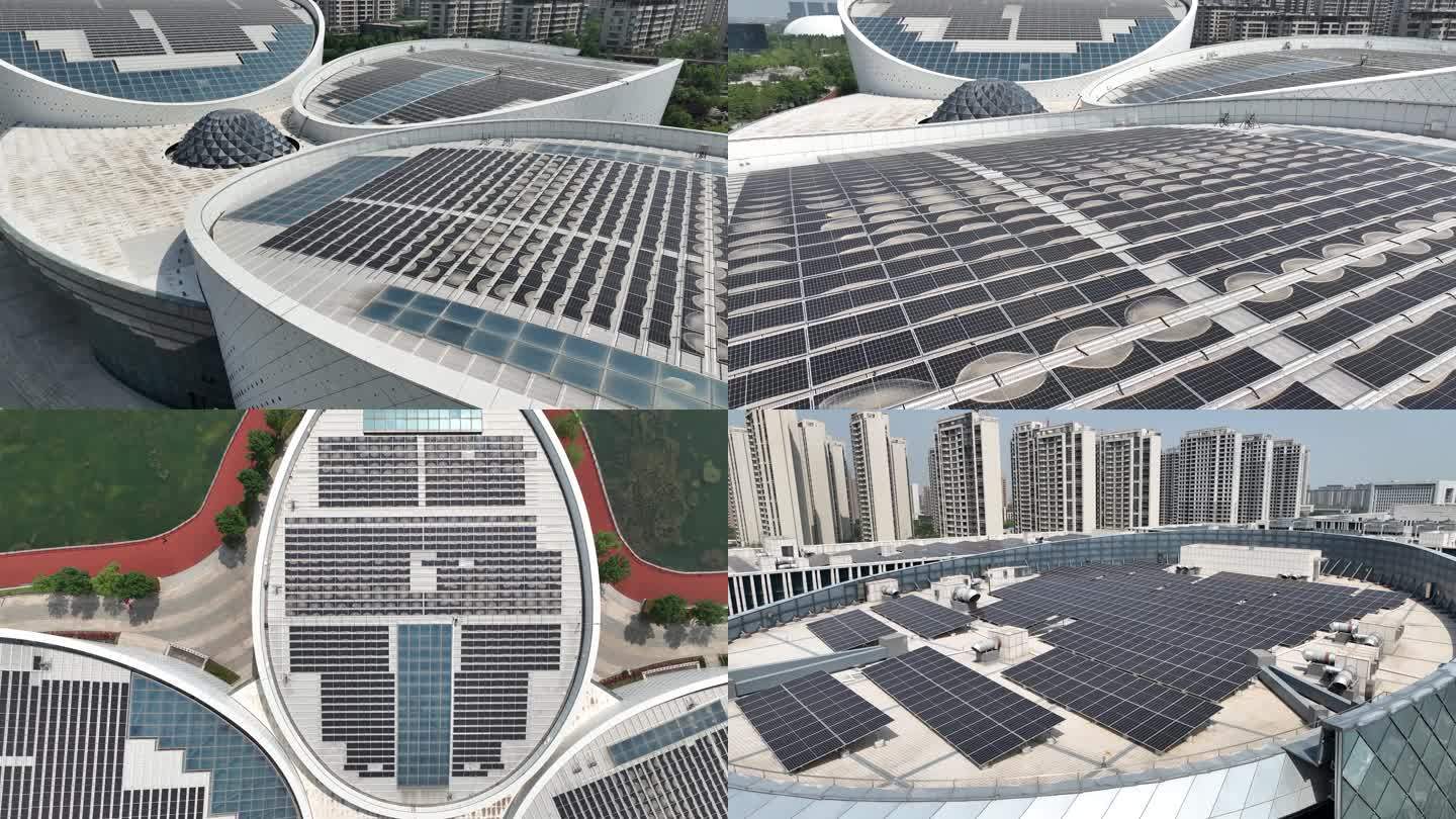 淄博文化中心光伏发电太阳能板
