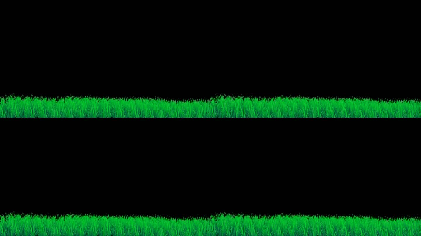卡通草地小草循环带通道9