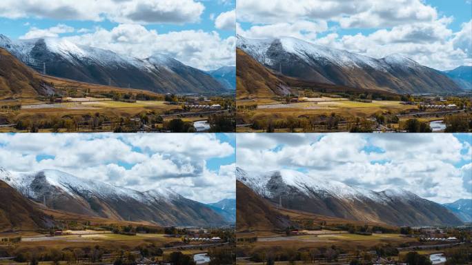 川西西藏雪山延时摄影4K